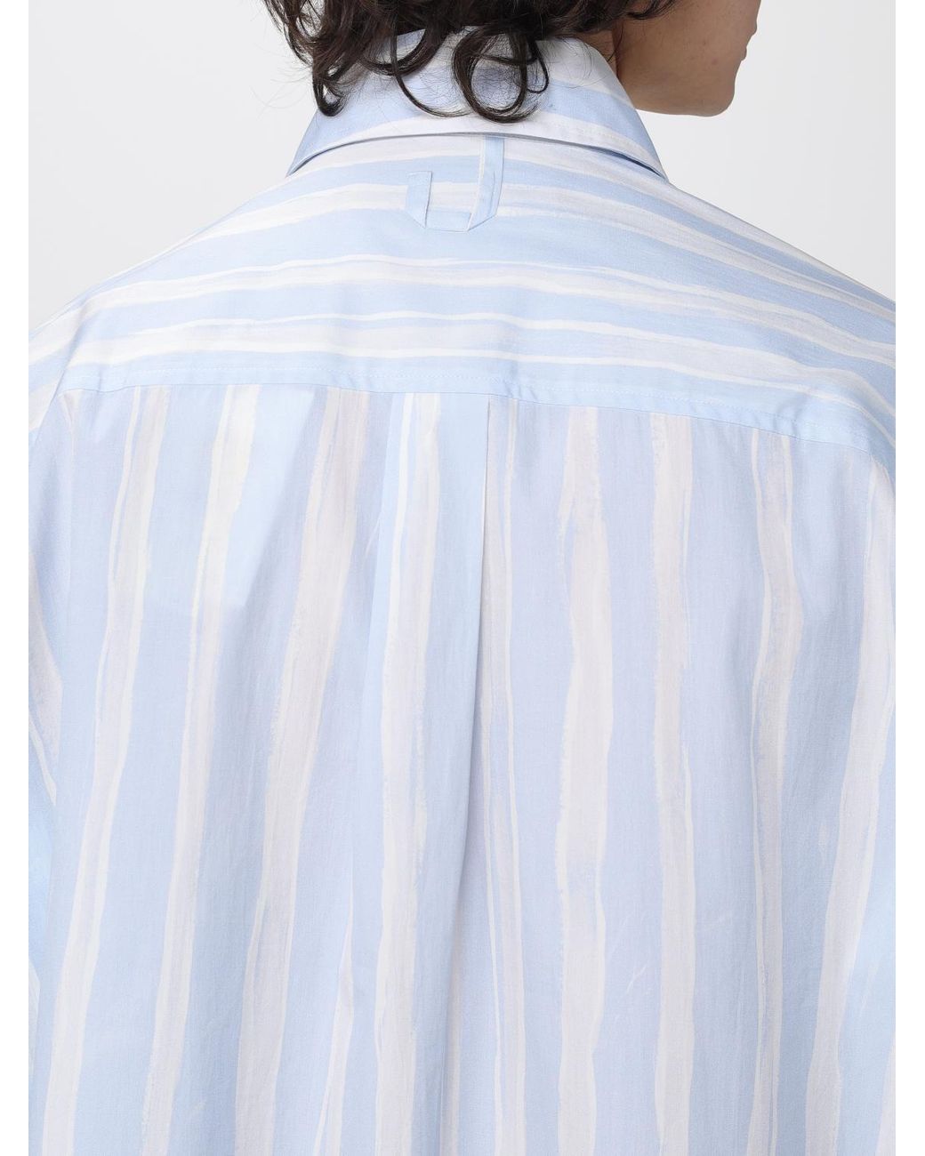 Jacquemus White Striped Cotton Shirt for men