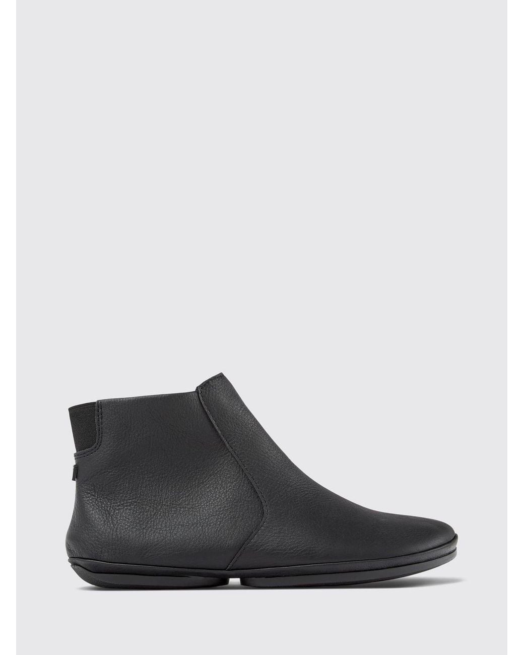 Camper Black Flat Ankle Boots