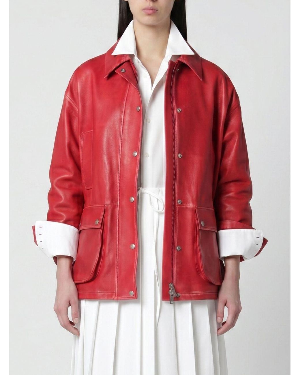 Halfboy Red Leather Jacket