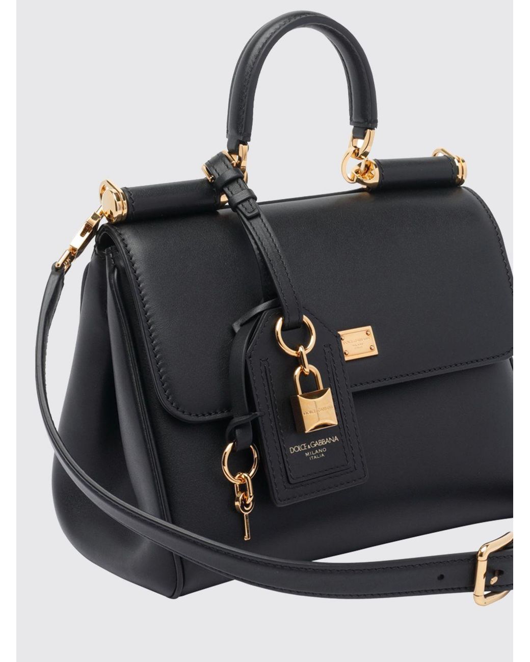 Dolce & Gabbana Black Dolce &Amp Gabbana My Sicily Plongé Leather Bag