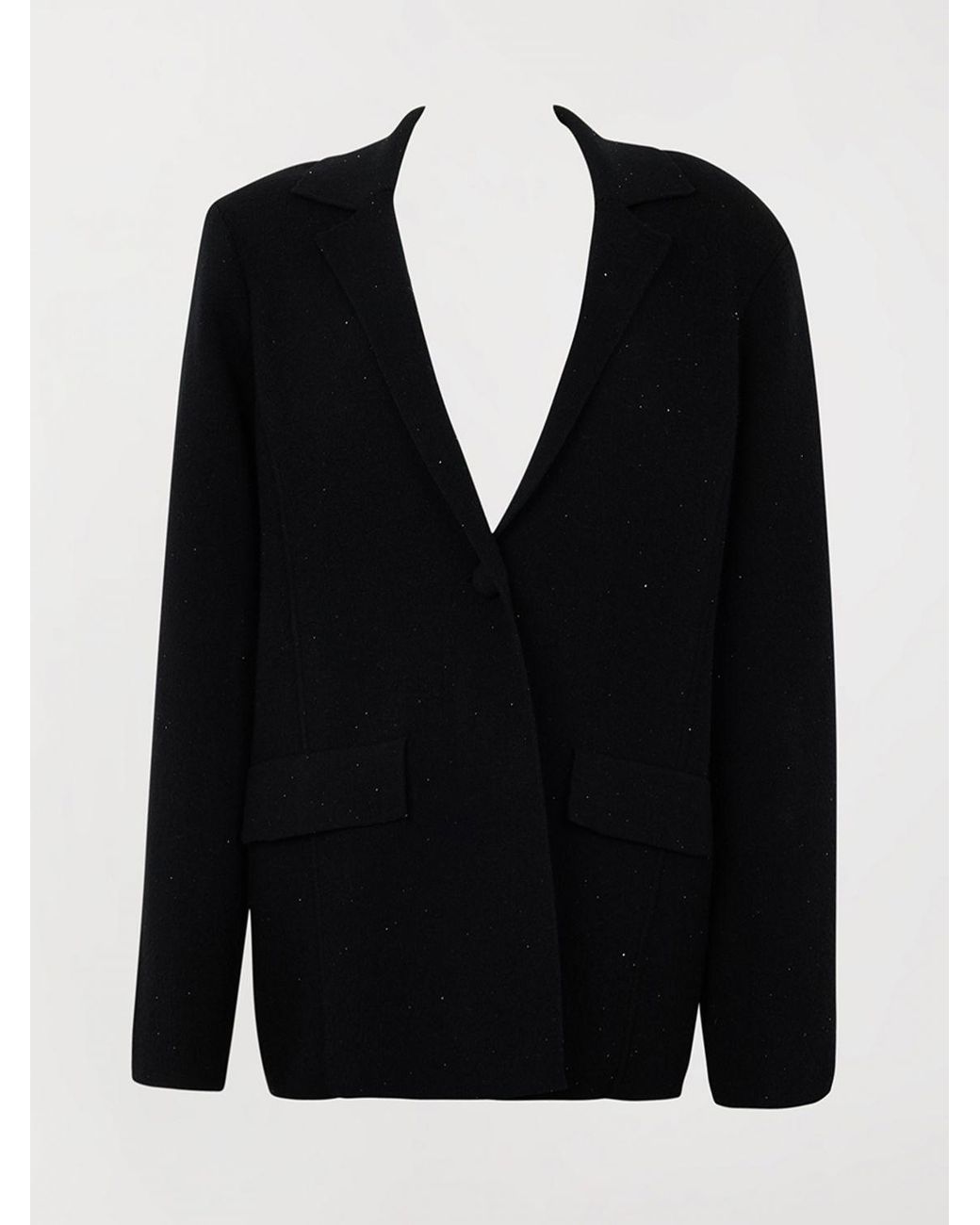 Twinset Black Relaxed Fit Short Blazer