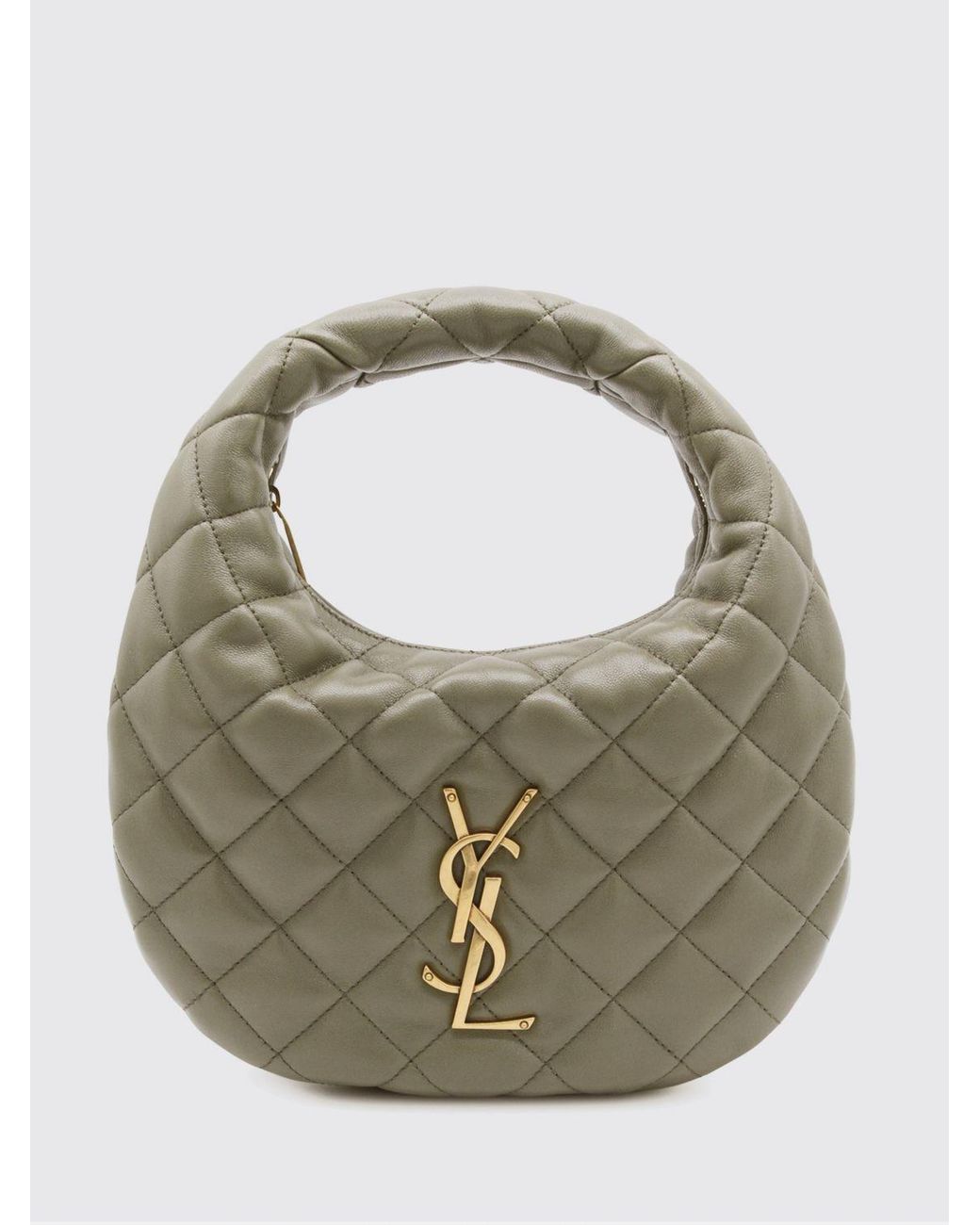 Saint Laurent Metallic Icarino Quilted Nappa Hobo Bag