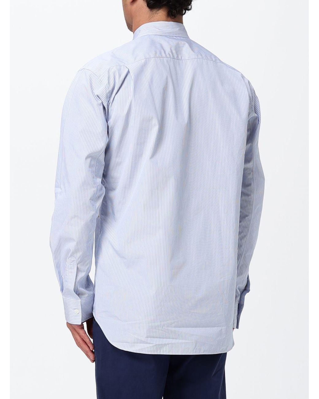 Comme des Garçons White Comme Des Gar&Ccedil	Ons Striped And Floral Print Cotton Shirt for men
