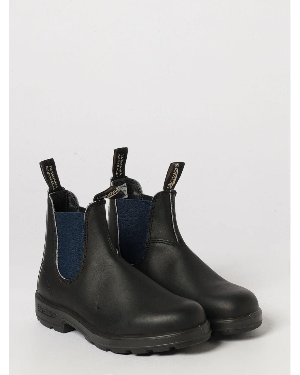 Blundstone Black 1917 Smooth Leather Chelsea Boots With Double Pull Tabs for men
