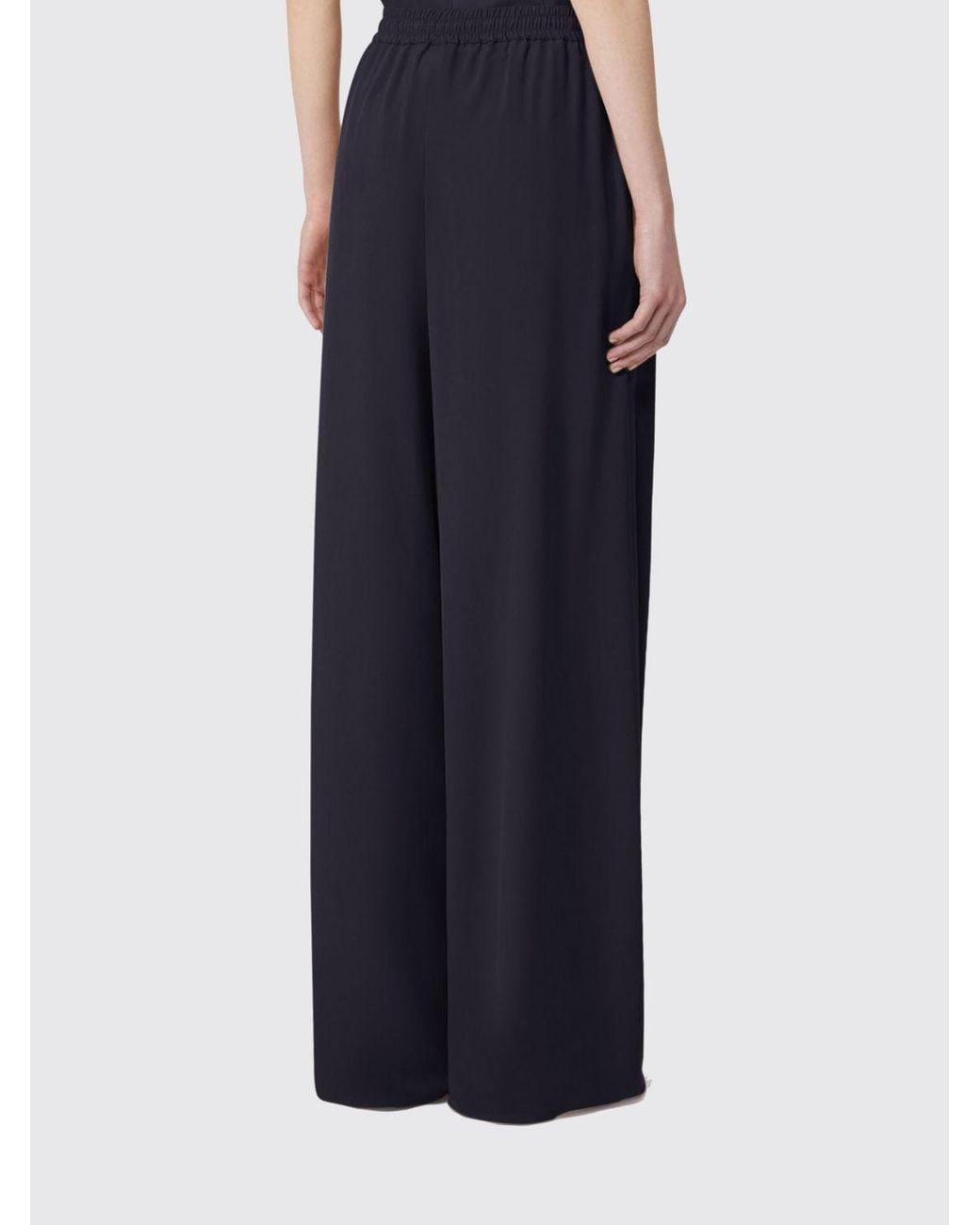 Max Mara Blue Silk Jogging Trousers
