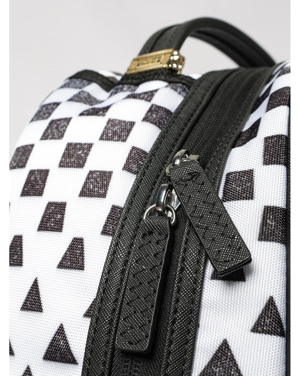 Sprayground Gray Eschark Backpack With Abstract Graphic Print And Lettering Logo for men