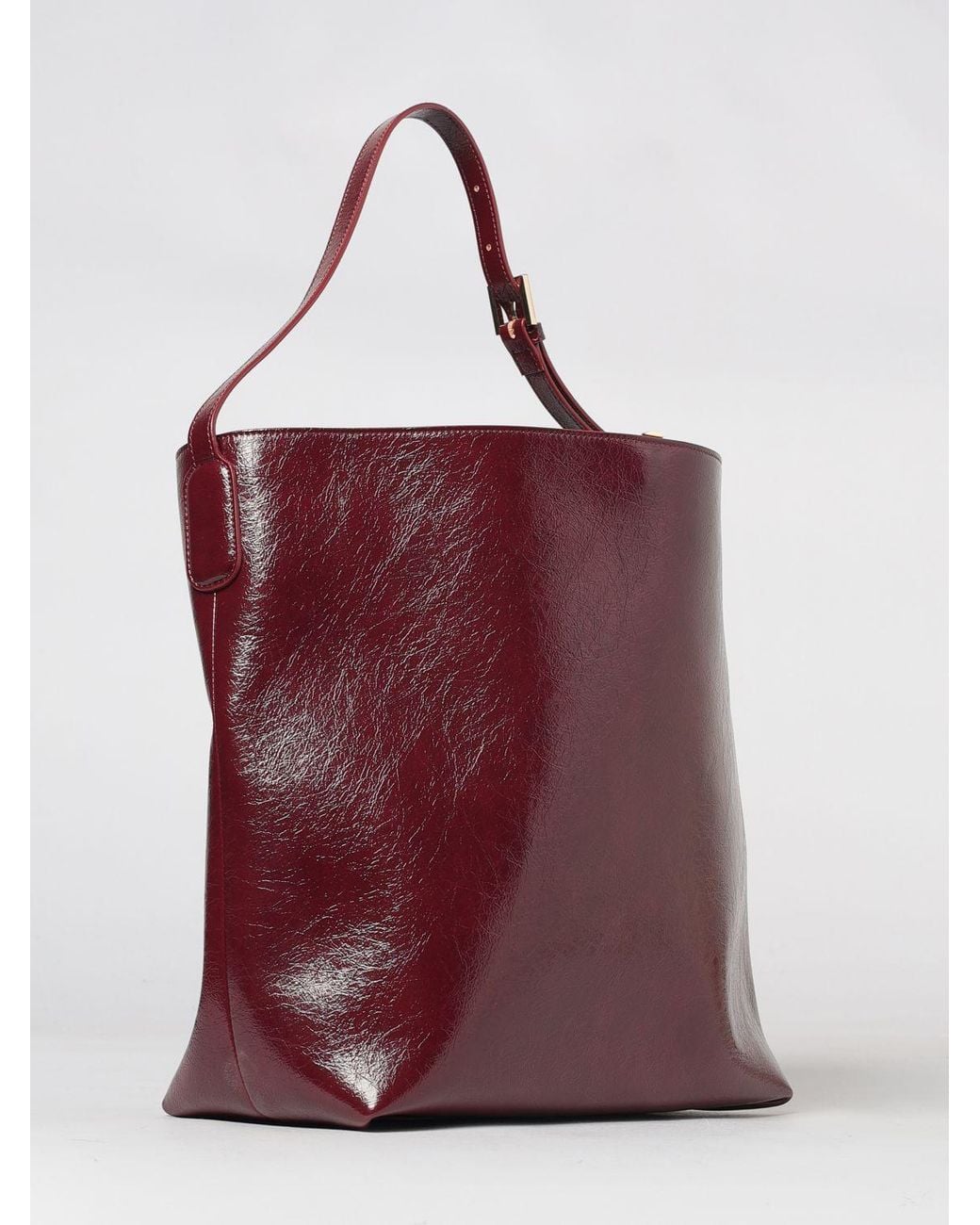 THEMOIRÈ Red ThemoirÈ Zoe Vegan Leather Shoulder Bag With Removable Pouch