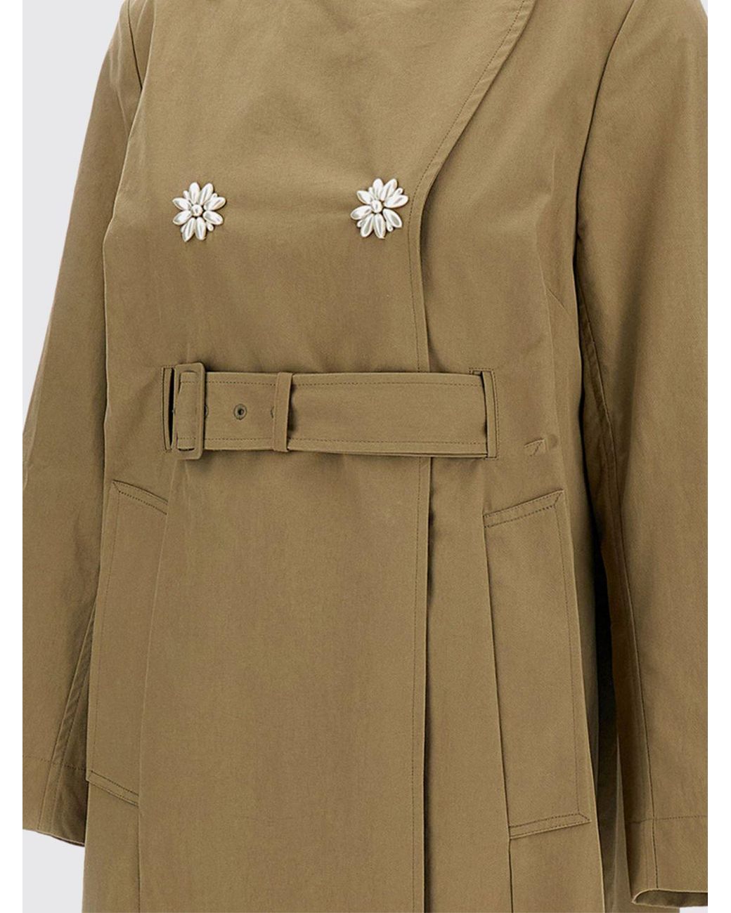 Abrigo Mujer Simone Rocha de color Natural