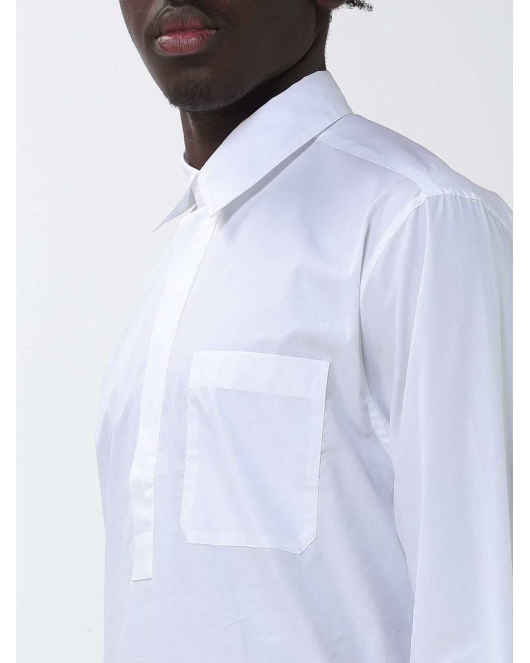 Camicia Basic di Paolo Pecora in White da Uomo