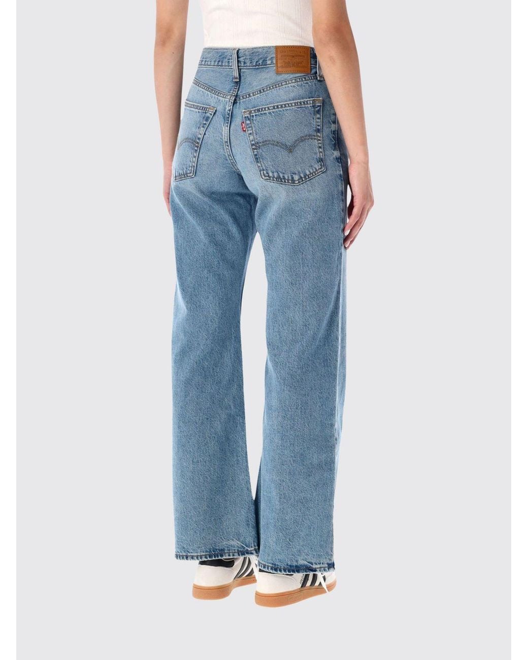 Levi's Blue Mid-Rise Flared Jeans