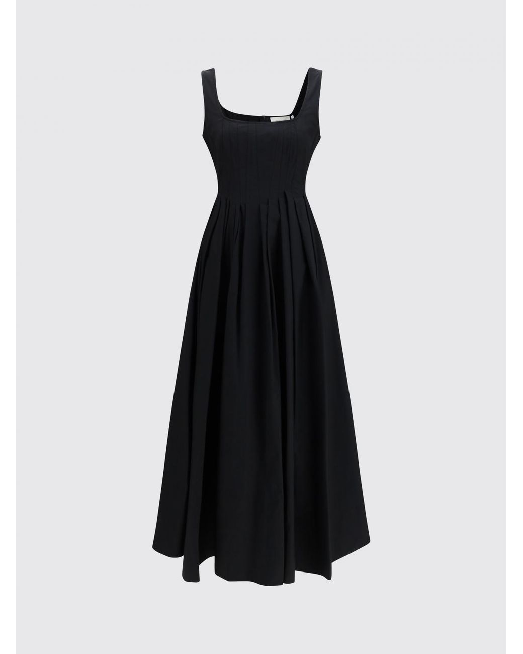 Sportmax Blue Cotton Midi Dress