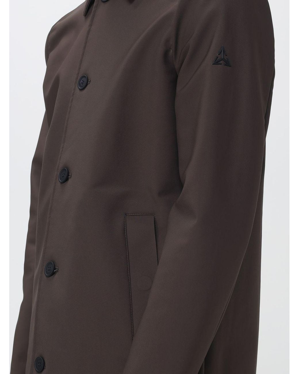 Heskimo Gray Waterproof Knee-Length Stretch-Nylon Trench Coat for men