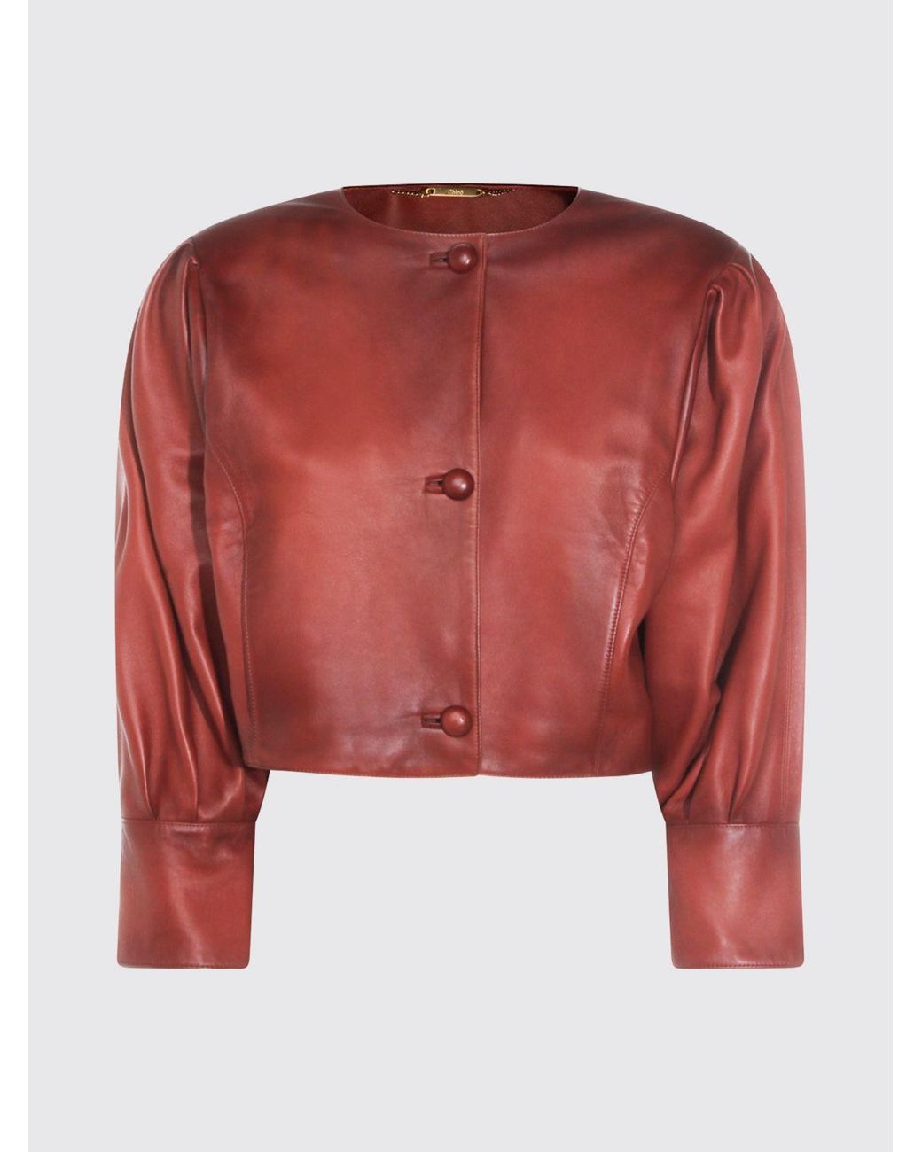 Chloé Red ChloÉ Nappa Leather Jacket