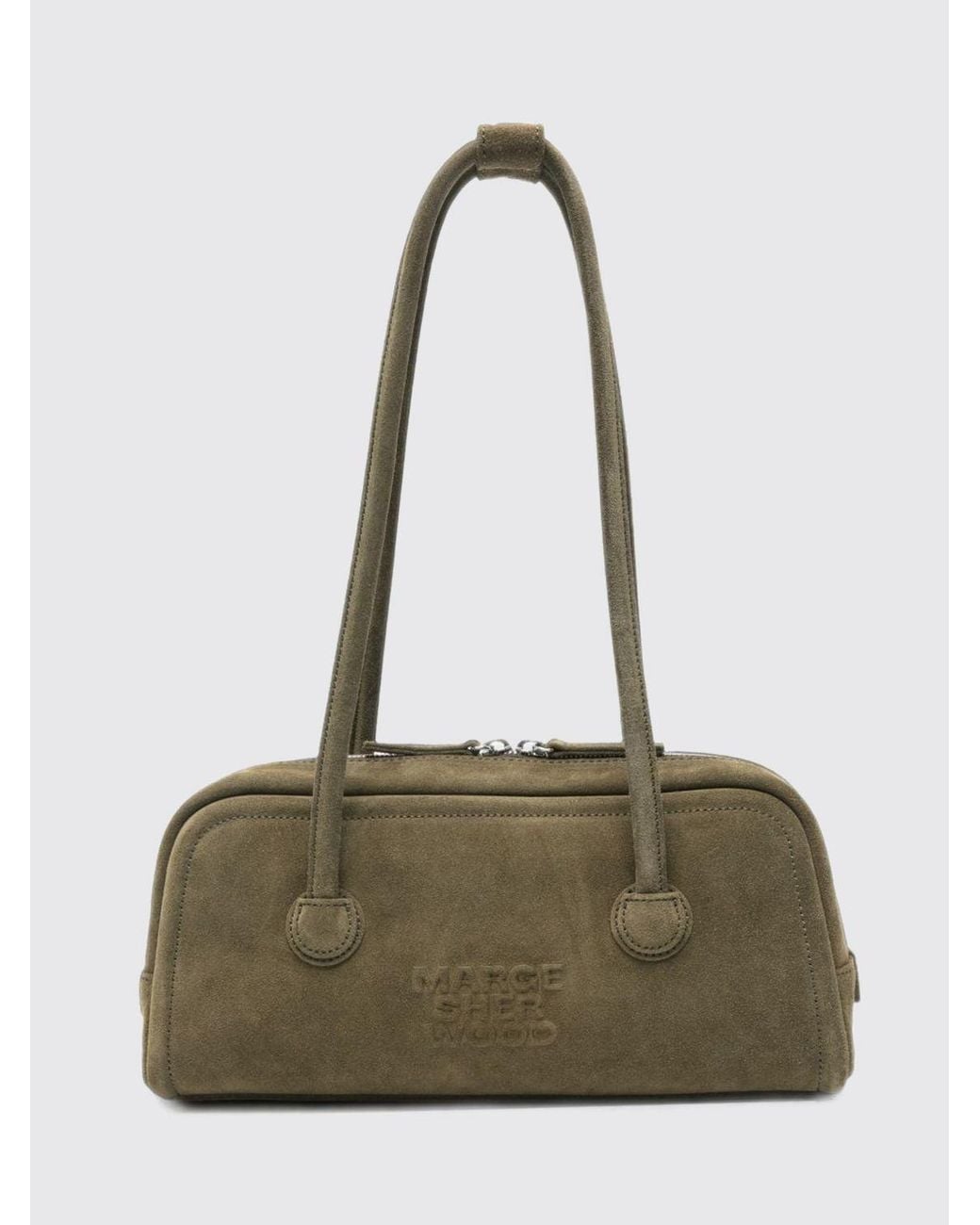 MARGE SHERWOOD Natural Boston Shoulder Bag