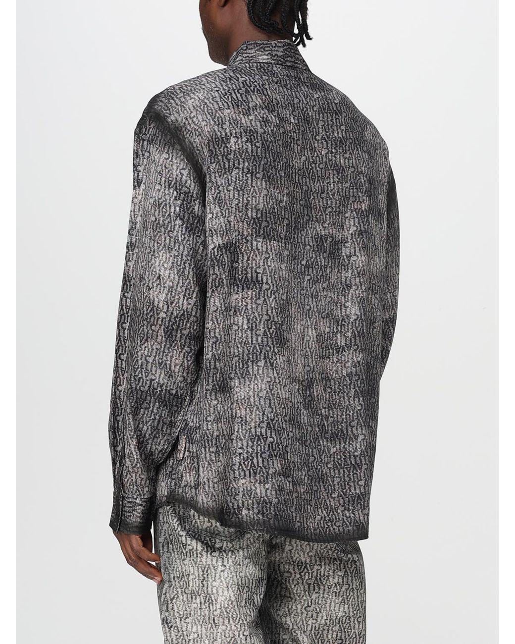 Just Cavalli Gray Shirt for men