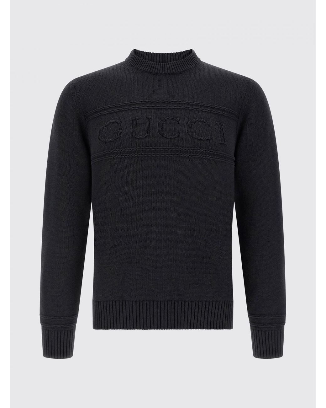 Pullover Girocollo di Gucci in Black da Uomo