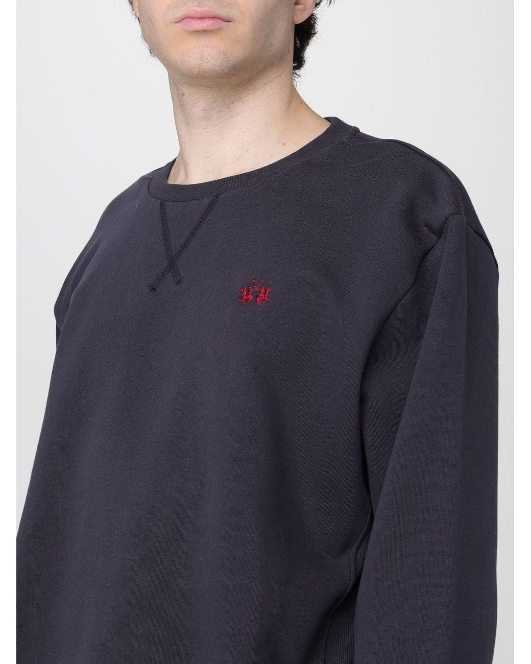 La Martina Blue Sweater for men