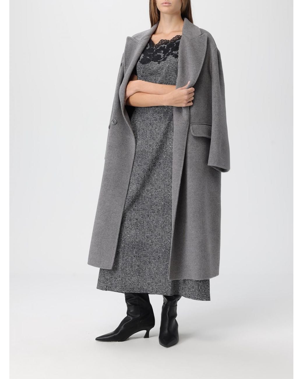 Ermanno Scervino Gray Coat