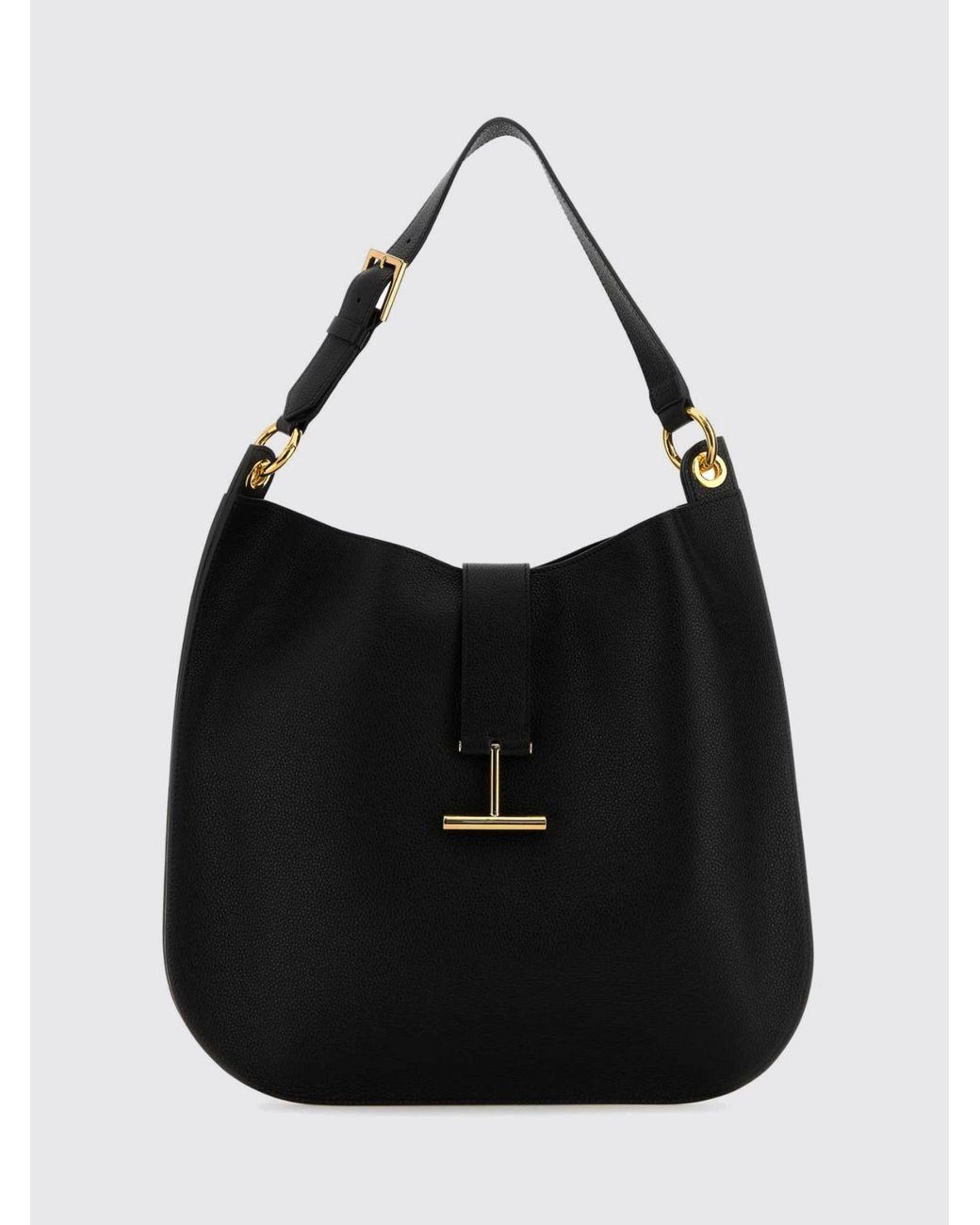 Tom Ford Black Tara Grained Leather Bag