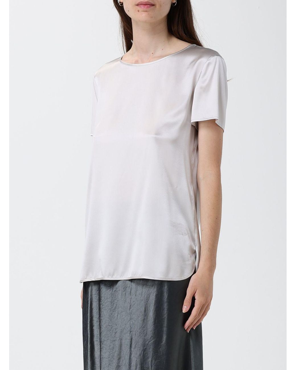 Max Mara White Silk Blouse