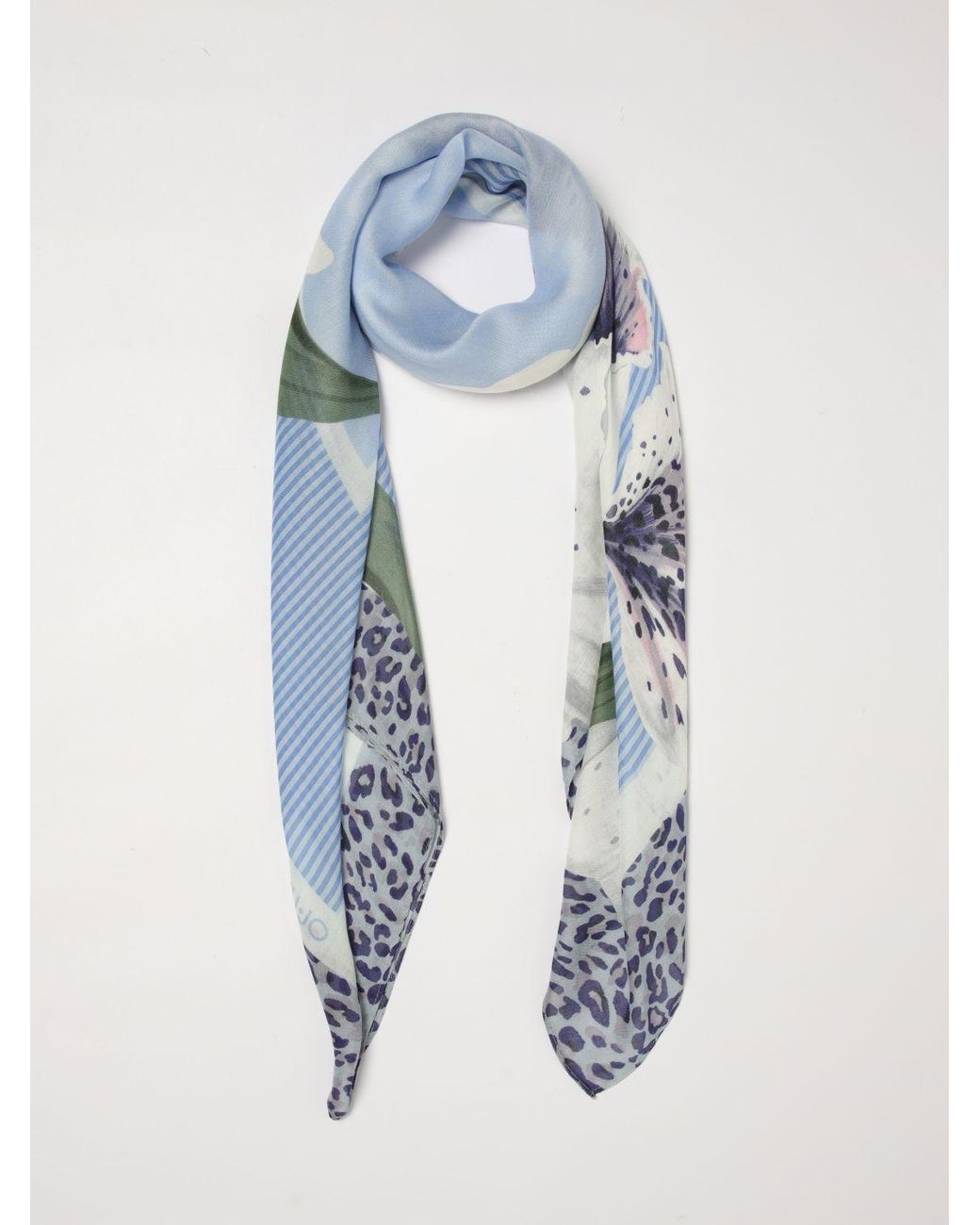 Liu Jo Blue Printed Scarf