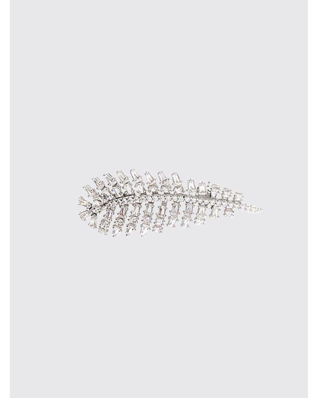 Spilla Donna di Swarovski in White