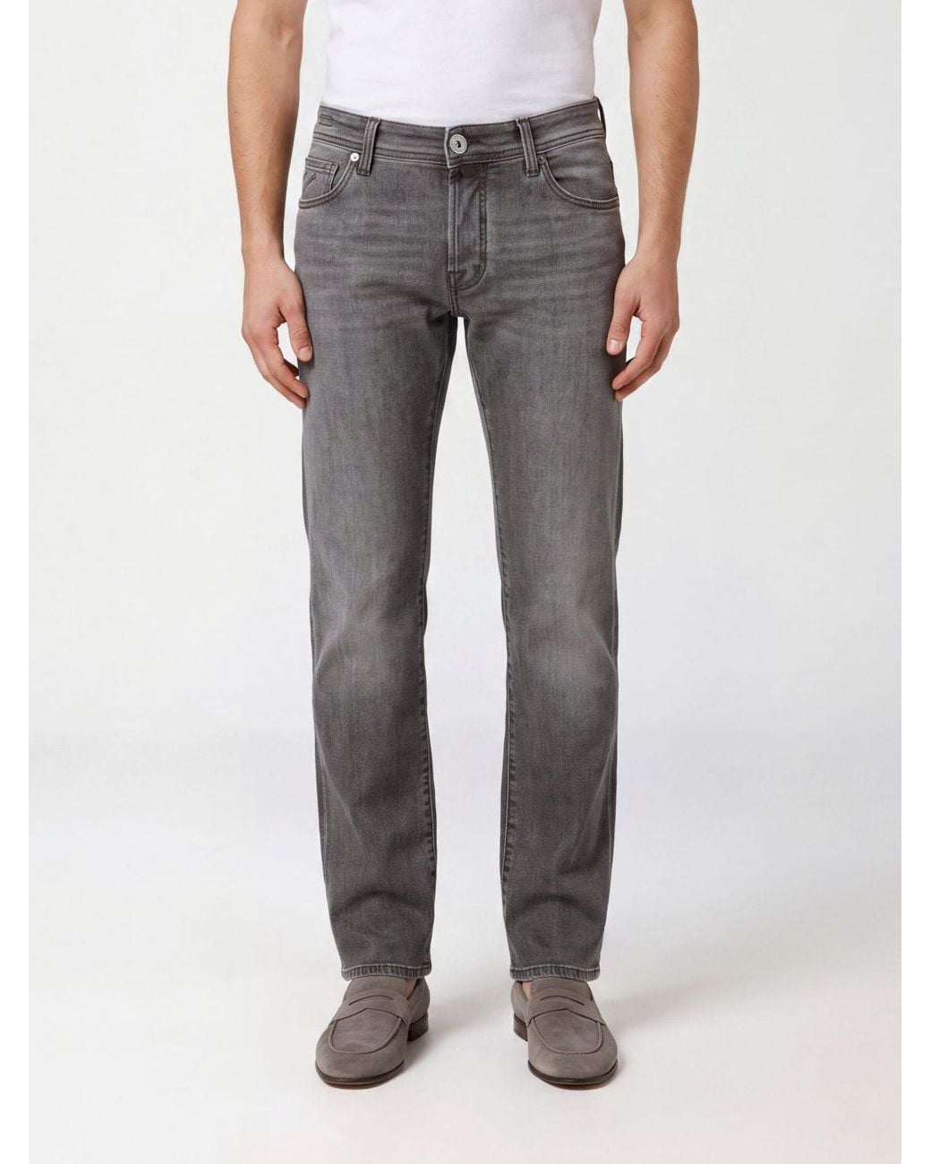 Jacob Cohen Gray Mid-Rise Skinny Jeans for men