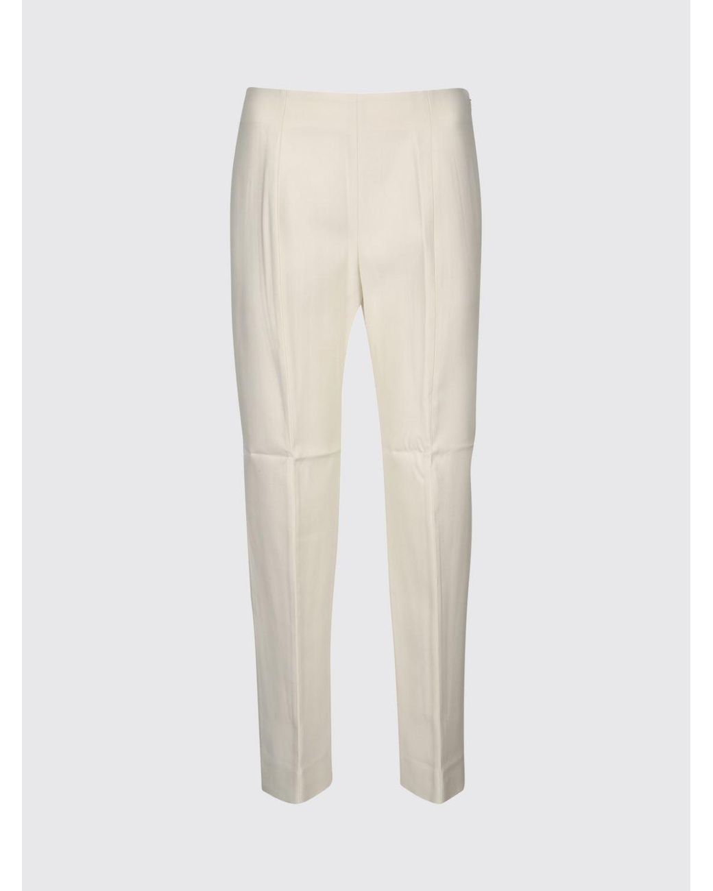 Totême  Multicolor Straight Wool And Silk Trousers