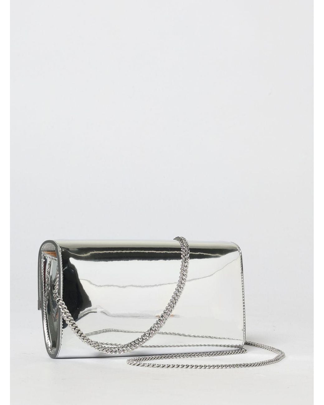 Jimmy Choo Natural Emmie Patent Leather Clutch