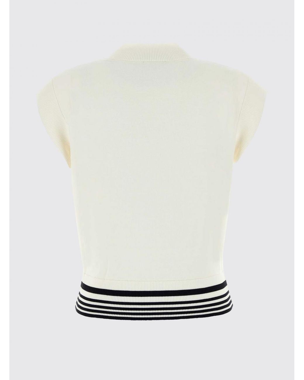 Autry Blue Stretch Viscose Top With Logo