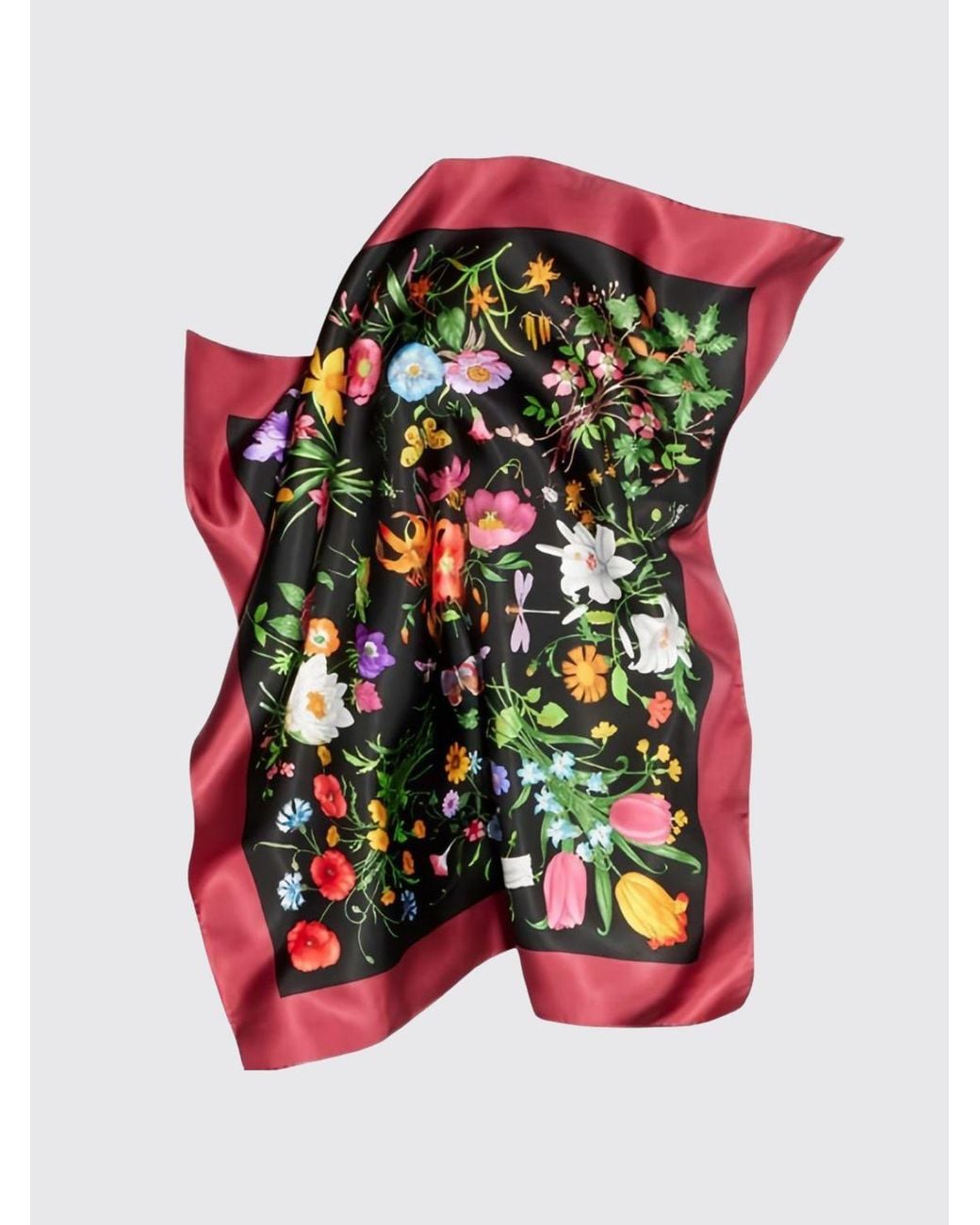 Gucci Red Square Scarf