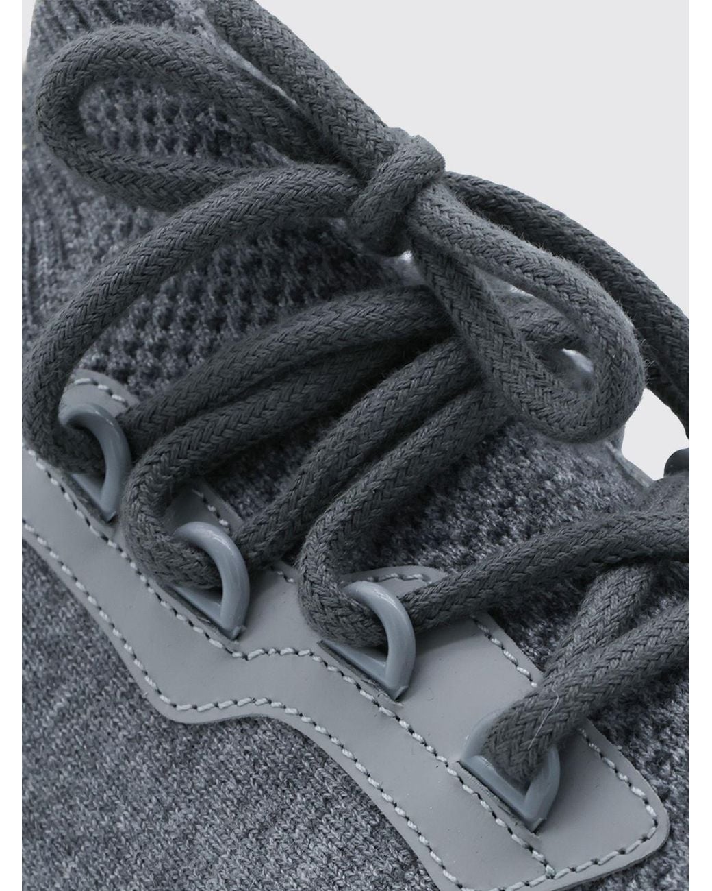 Eleventy White Low Top Wool Blend Trainers With Serrated Sole for men
