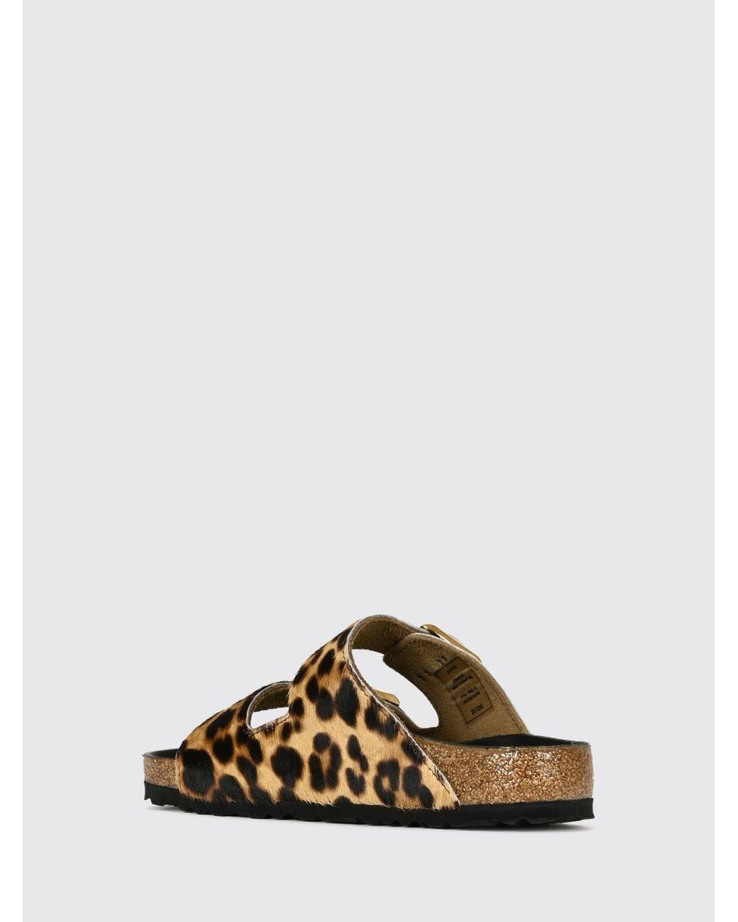 Birkenstock Natural Arizona Animal Print Pony Hair Sandals