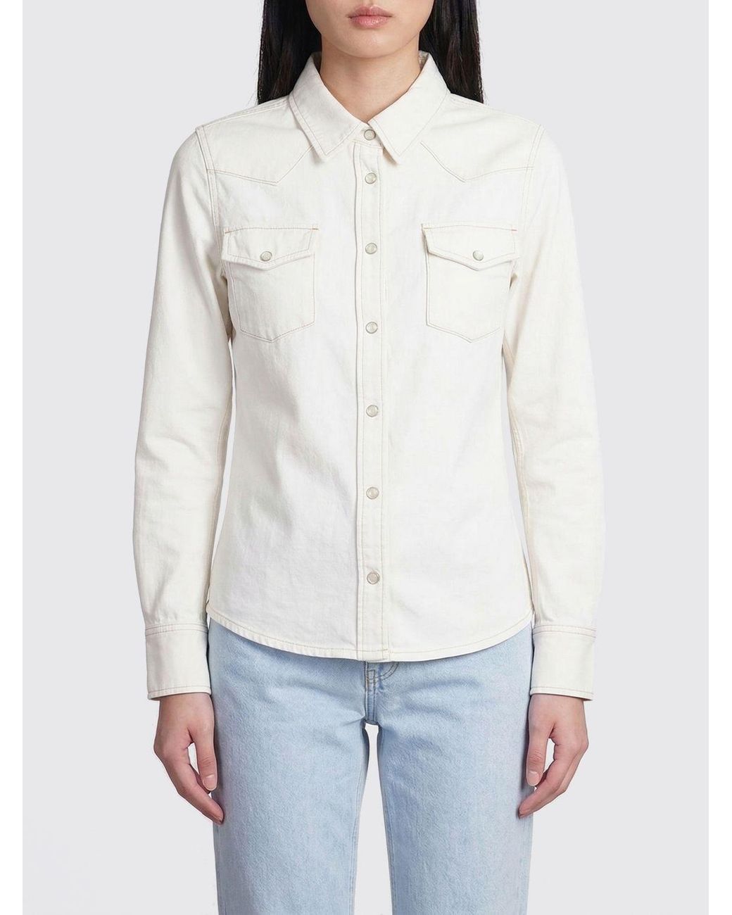 FRAME White Cotton Shirt