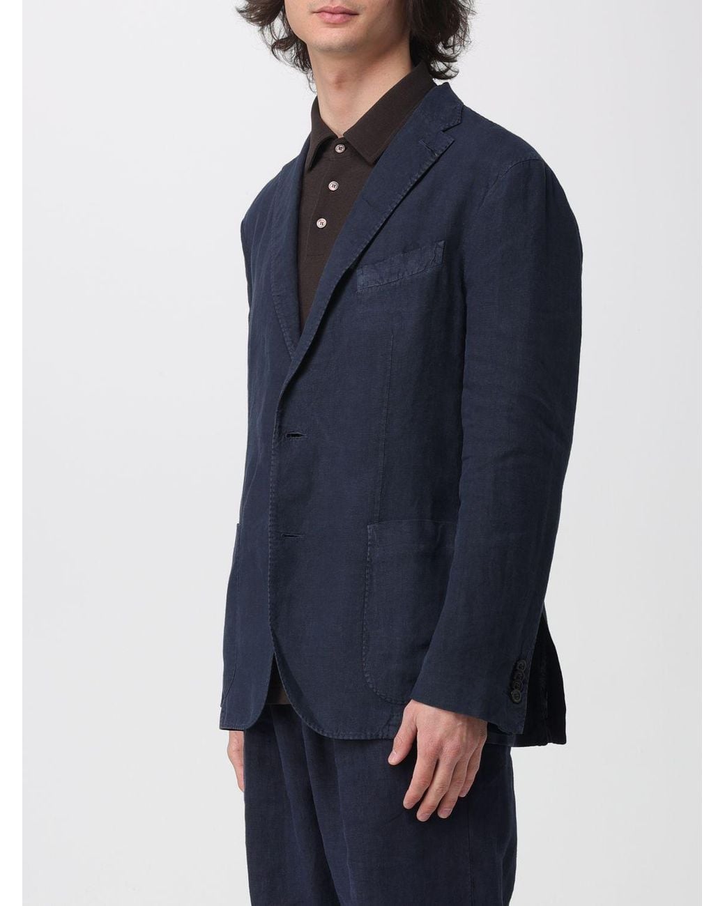 Boglioli Blue Jacket for men