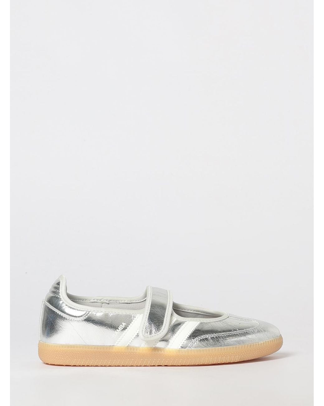 Adidas Originals White Samba Jane Mary Jane Ballet Flats