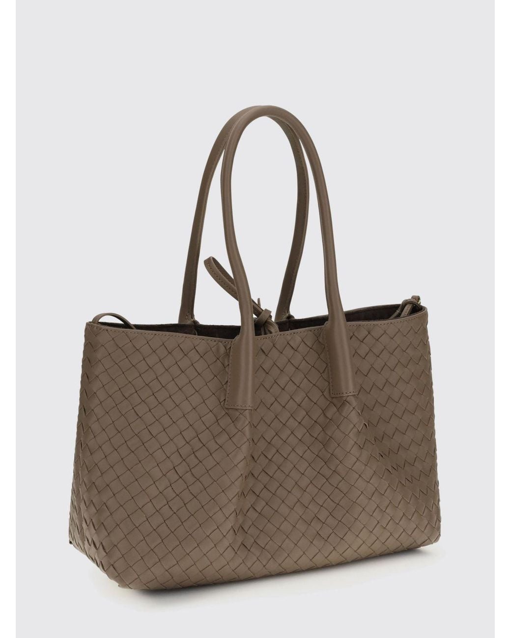 Bottega Veneta Brown Pinacoteca Medium Woven Leather Bag