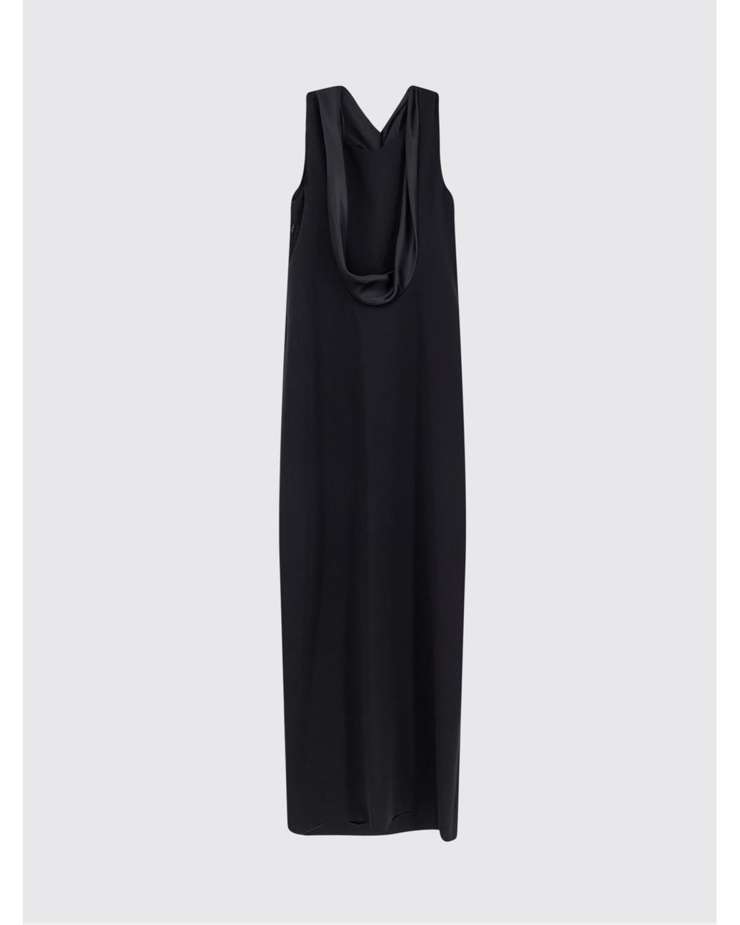 Max Mara Black Long Polyester Dress