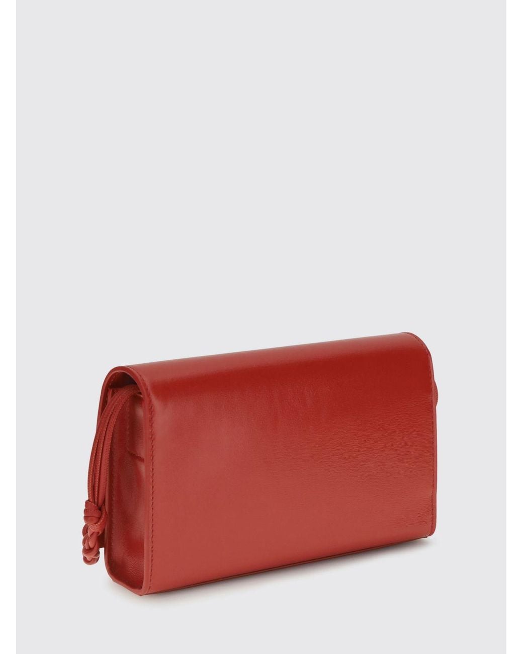 Jil Sander Red Tangle Shoulder Bag