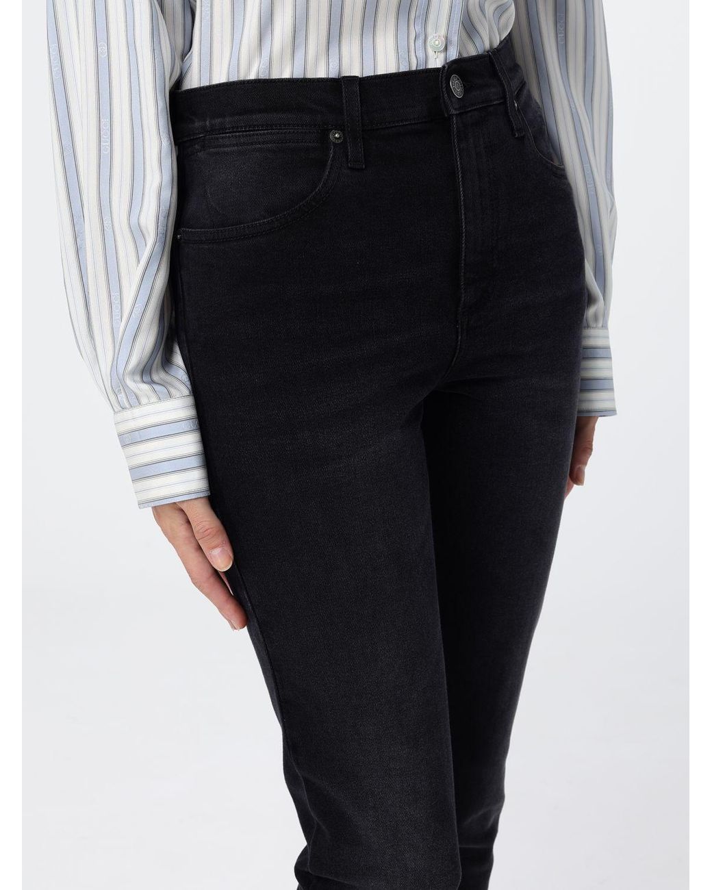 Gucci Blue High-Waisted Skinny Jeans