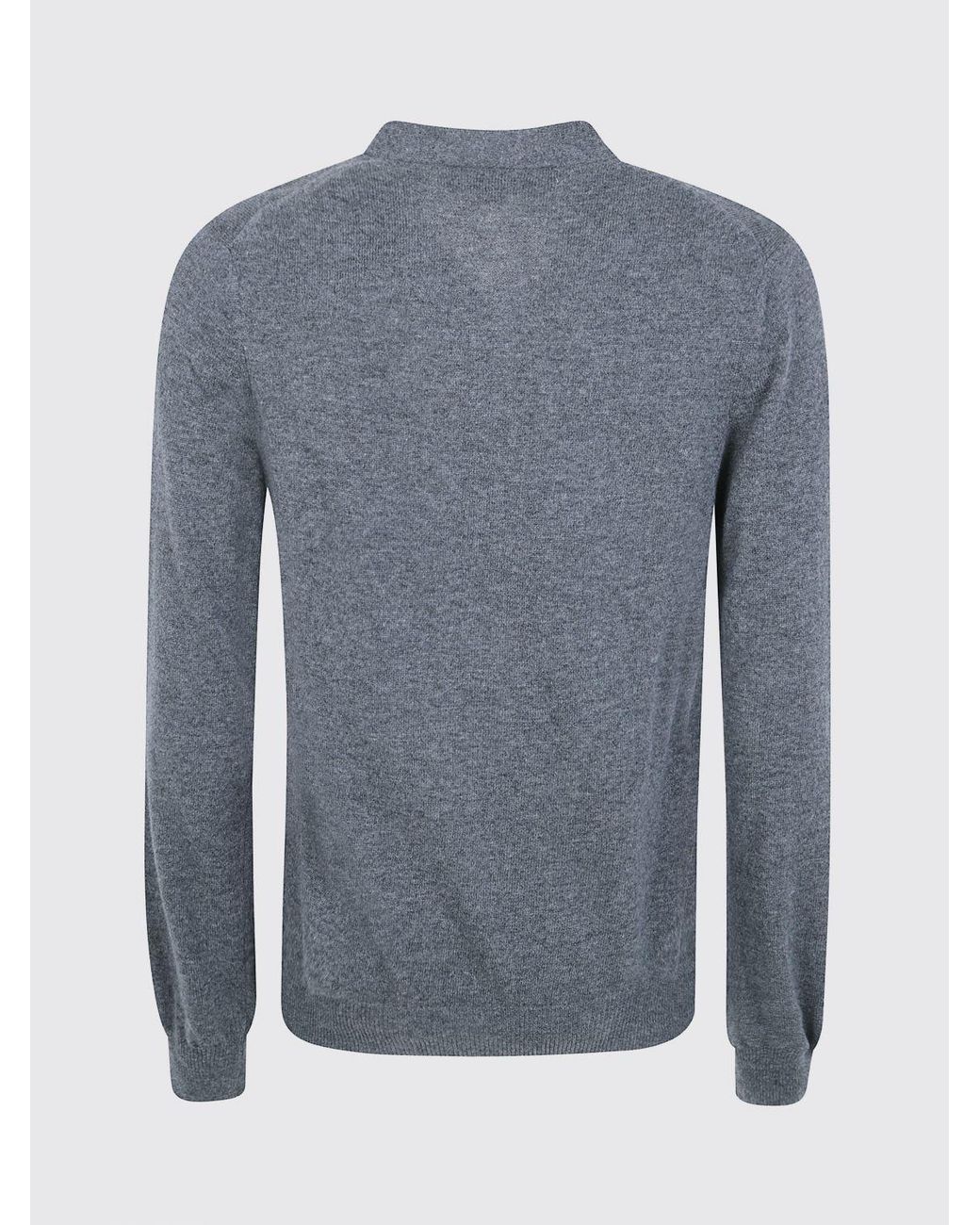 COMME DES GARÇONS PLAY Blue Comme Des GarÇ Ons Play V-Neck Wool Cardigan With An Embroidered Logo for men