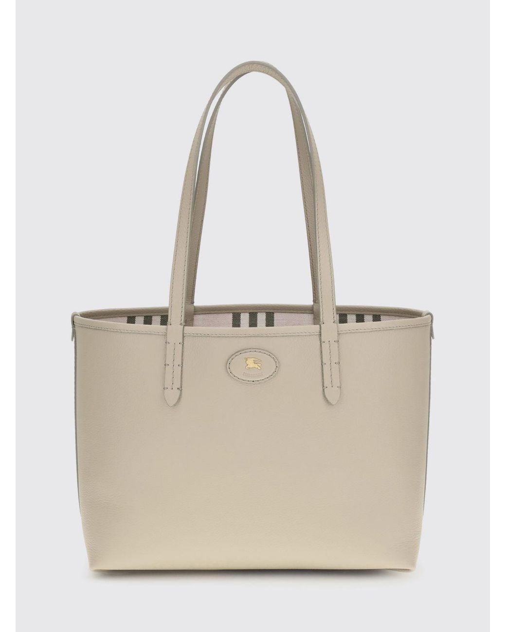 Burberry Natural Reversible Bloomsbury Leather Bag