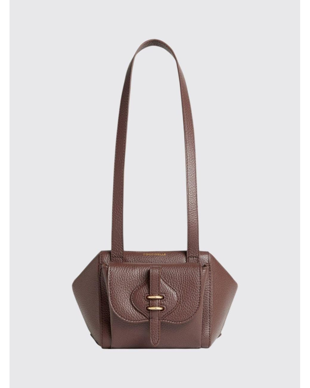 Coccinelle Multicolor Mavery Asymmetrical Tumbled Leather Shoulder Bag