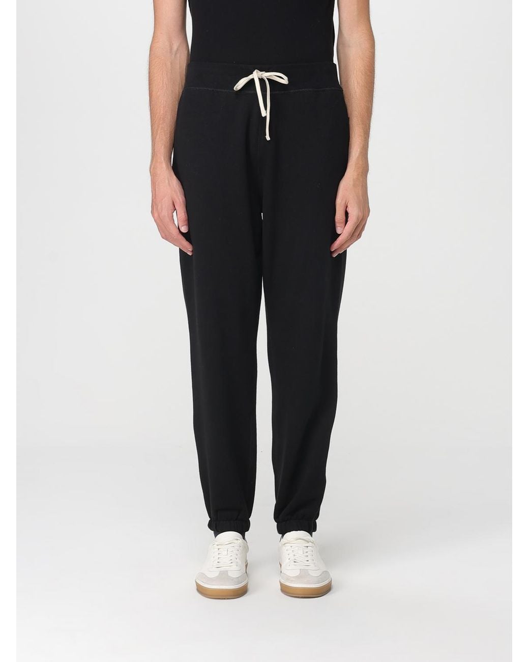 Polo Ralph Lauren Black Cotton Blend Trousers for men