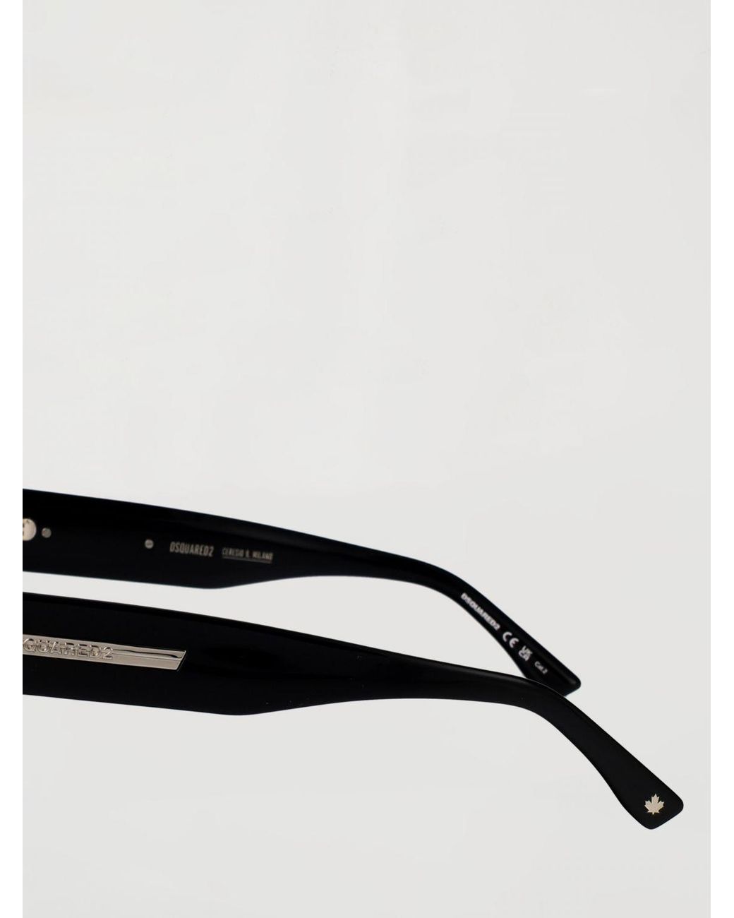 DSquared² White Acetate Aviator Sunglasses With Logo Lettering for men