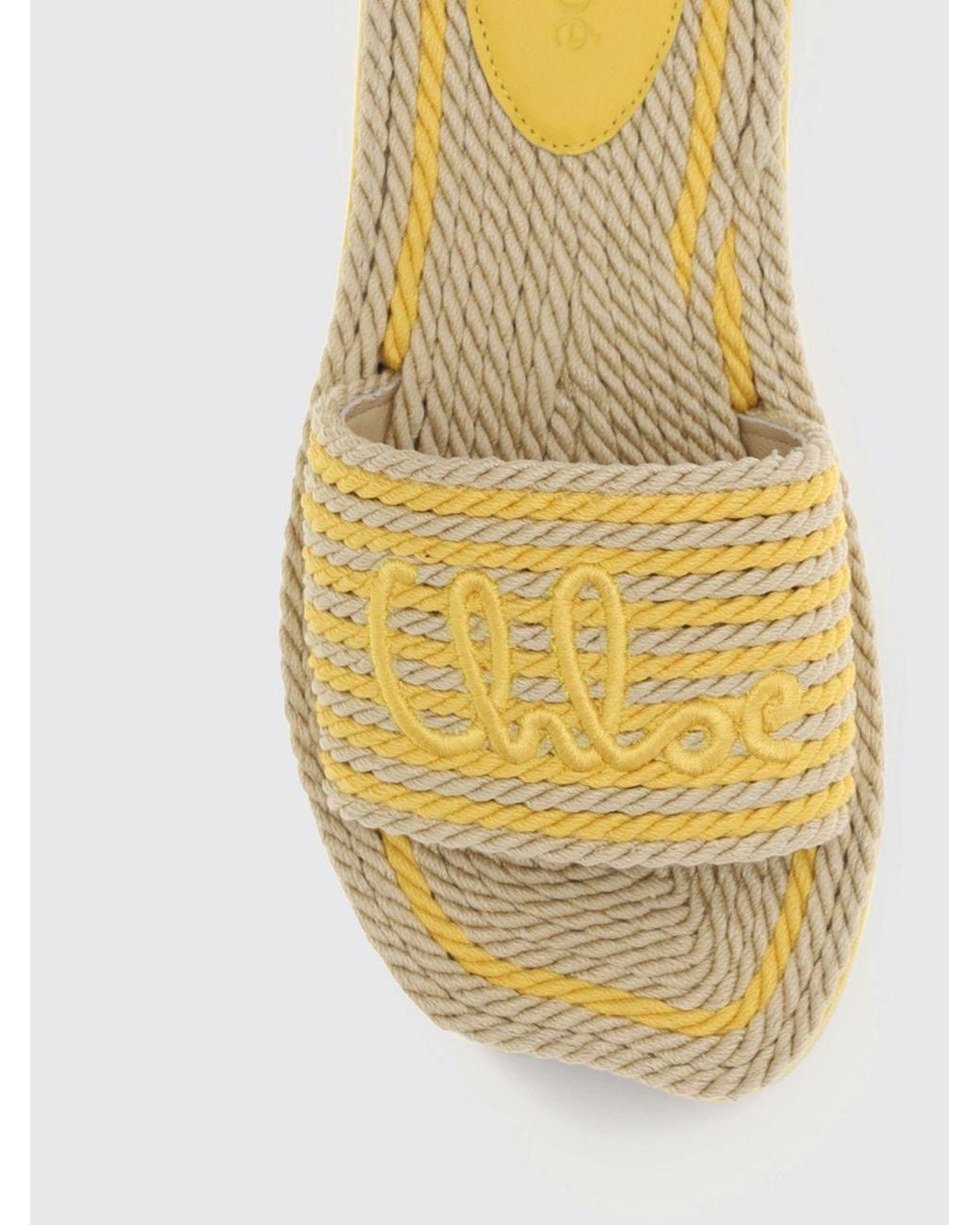 Chloé Metallic Chloã Raffia Sandals