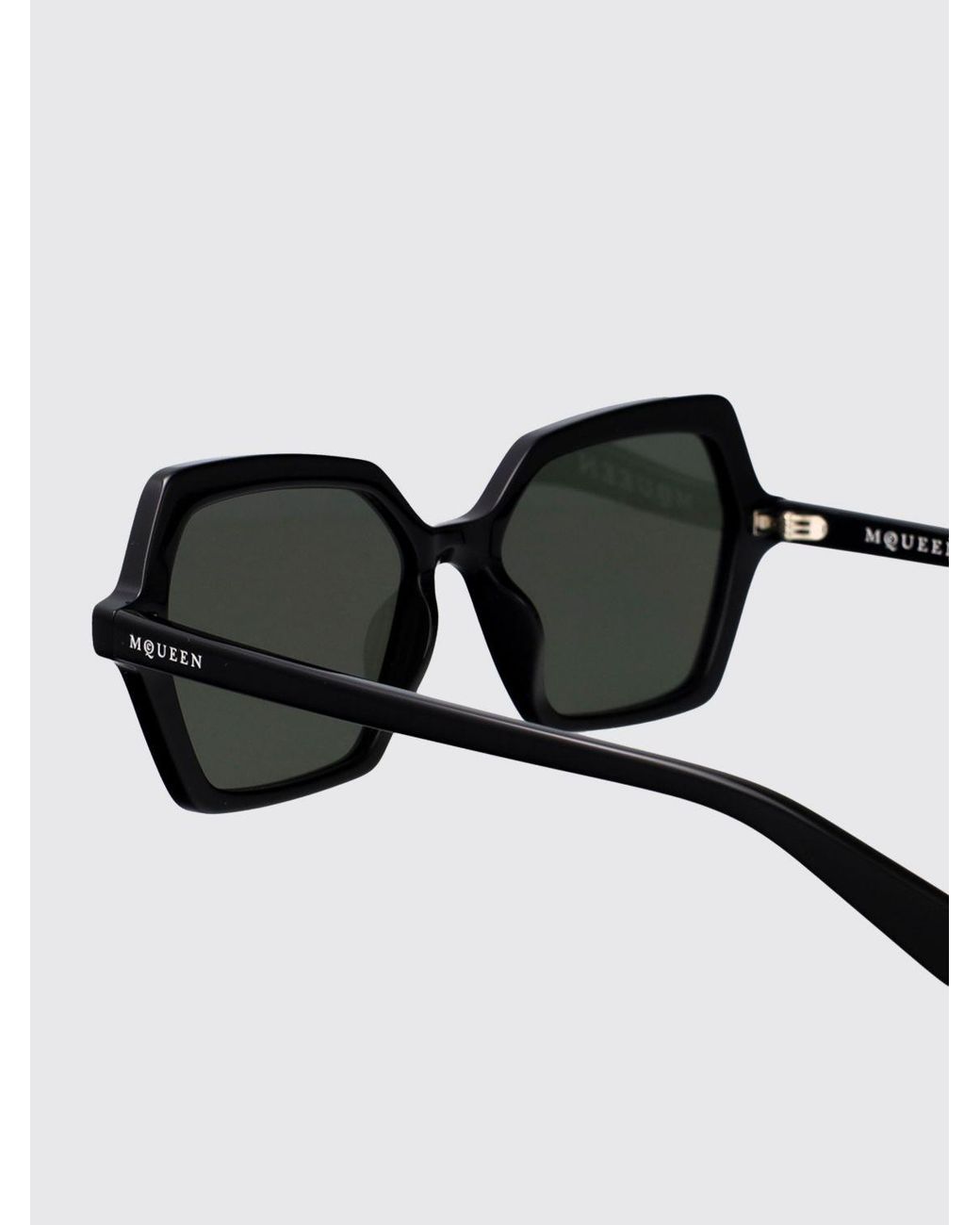McQueen Black Am0537S Acetate Sunglasses