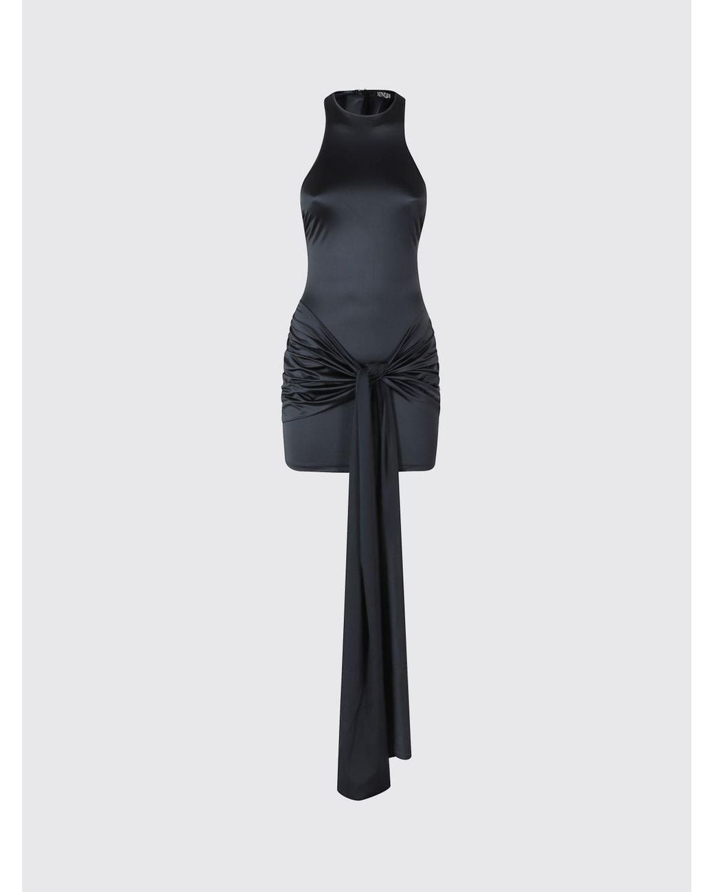 VENUJA Blue Crêpe Mini Dress