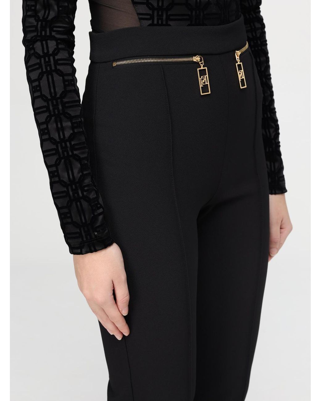 Elisabetta Franchi Black Pants