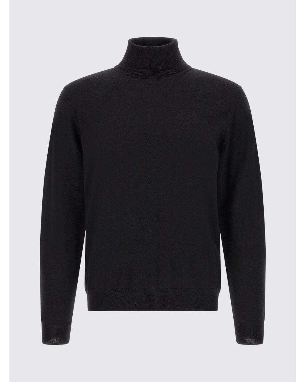 Zanone Blue Long-Sleeved Turtleneck Jumper for men